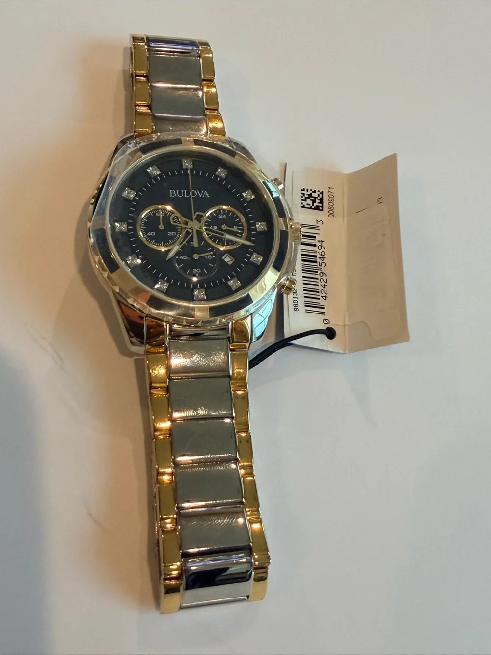 Bulova Two-Tone Gold and Silver Chronograph Watch